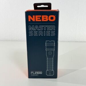 NEBO FL1500 Rechargeable Flashlight 1500 Lumens 5 Modes Magnetic Base 2X Zoom